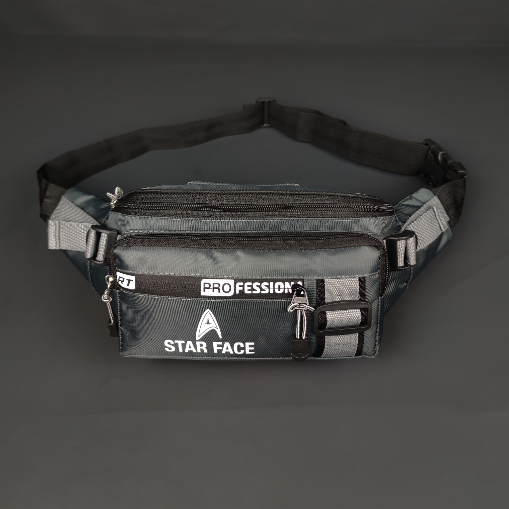 Tas Pria Waistbag Bahan Nilon Parasut STARFACE Terbaru Tas Selempang Bahu