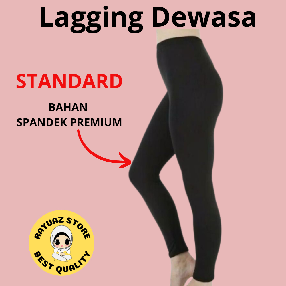 Celana Lagging Panjang Wanita Dewasa Lejing Tebal Bahan Spandek Premium