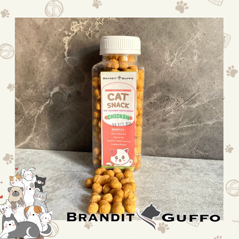 Brandit guffo dental snack kucing catnip cemilan cat perawatan gigi