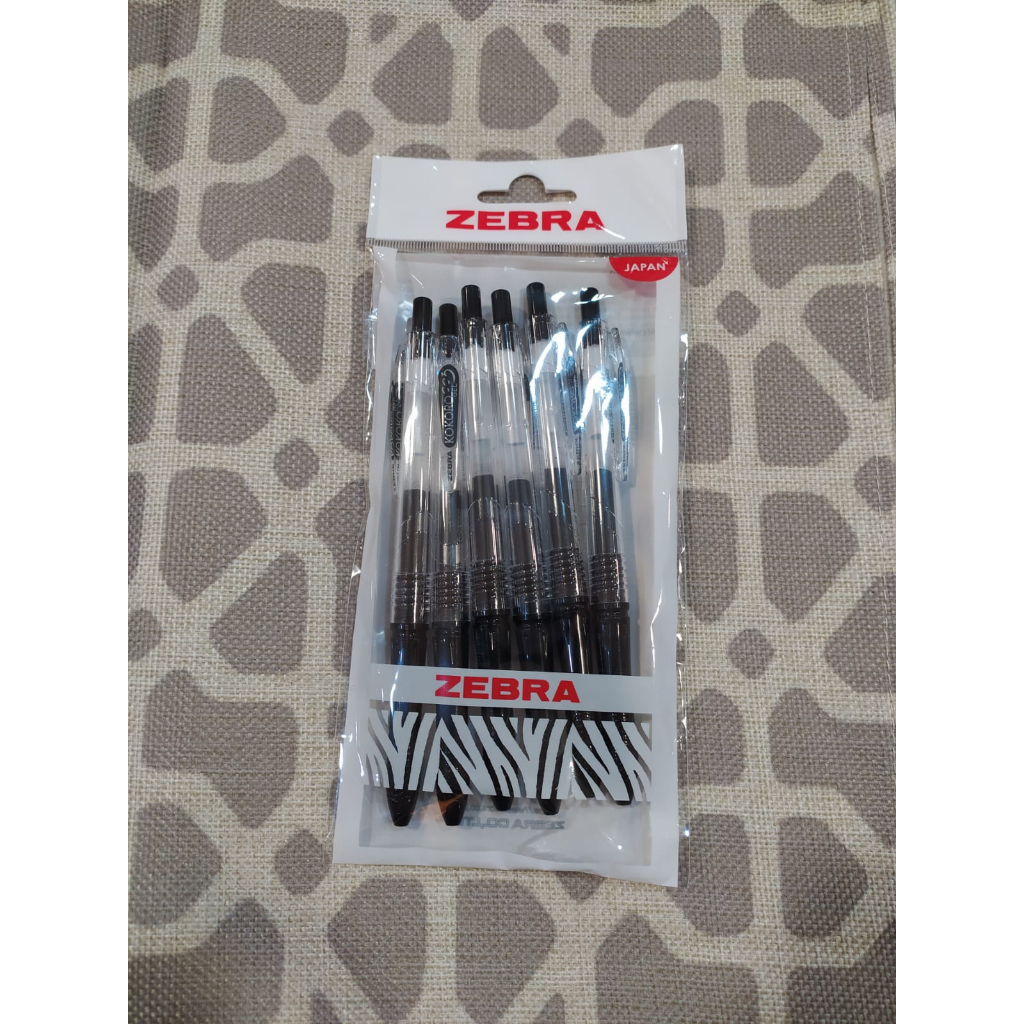 

Pena Zebra Kokoro Gel 05 Black set 6 pcs