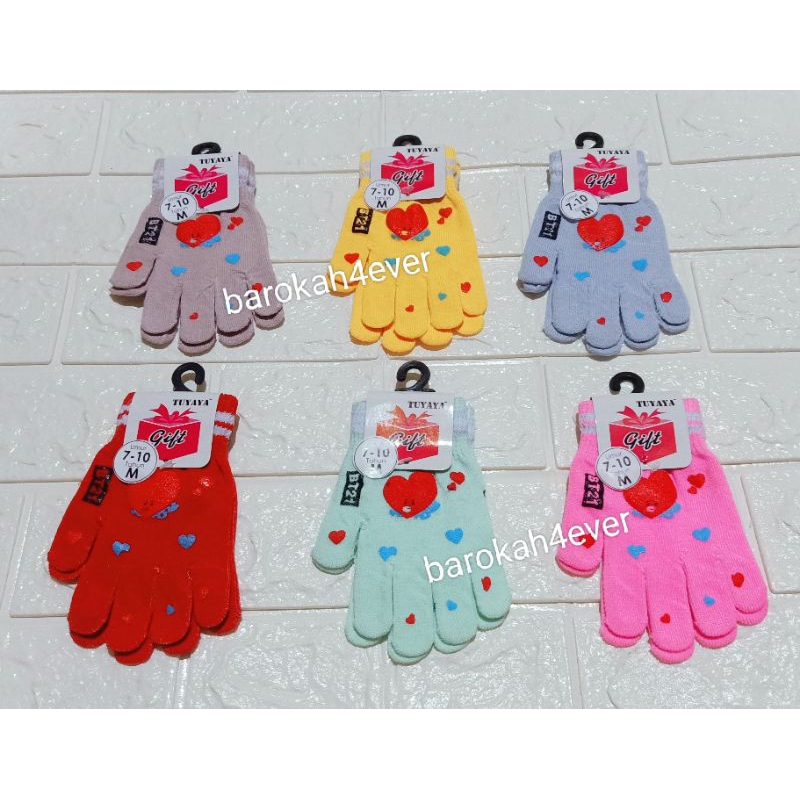 Sarung Tangan Anak Cewek Karakter Lucu (bisa pilih motif dan Warna)