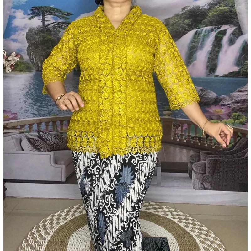 KEBAYA || ATASAN BROKAT HOKI MODEL KARTINI