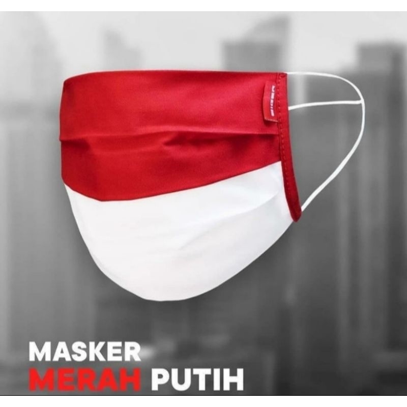 Masker Merah Putih Eiger1989 Face Mask 2 Layers - Original