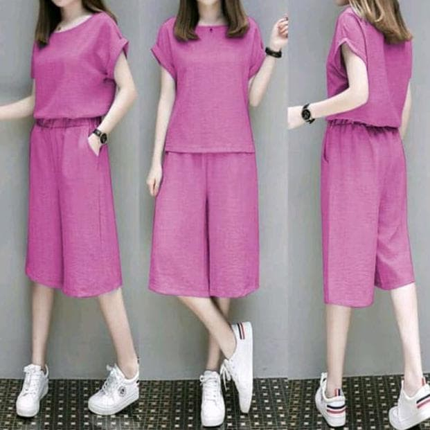 Baju Wanita Stelan Harian BAhan Crinkle