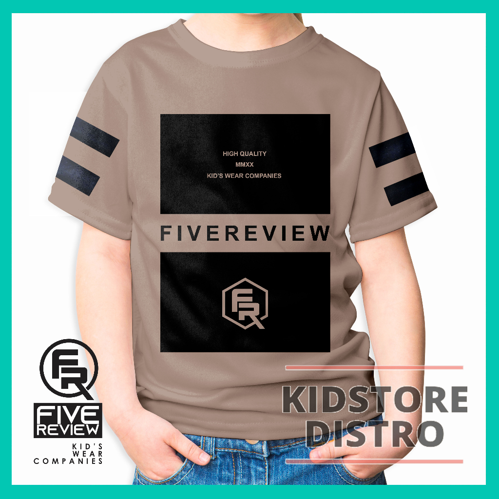 Paket 3pcs Baju Kaos Distro Anak Laki Laki Perempuan Bahan Katun Adem Branded Clothing Kidstore Distro