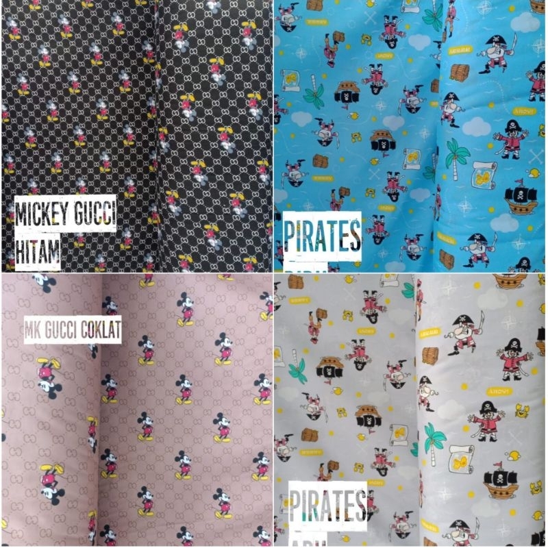 Kain Sprei Meteran Bahan MICROTEX Motif Anak