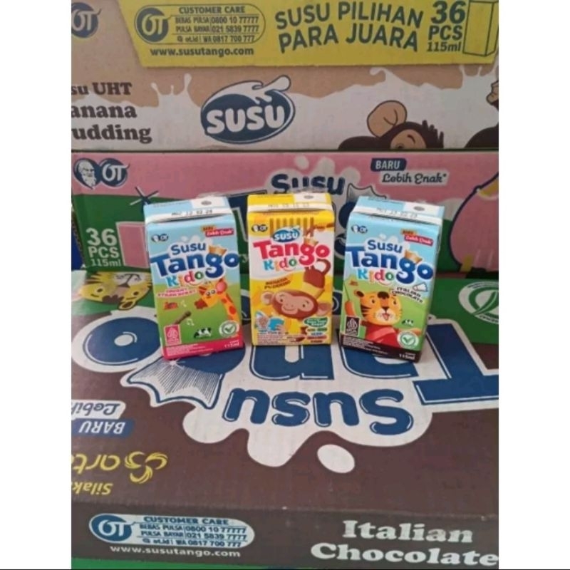 

susu tango kiddo 115 ml tanggo 1 dus isi 36 pcs program makan bergizi gratis