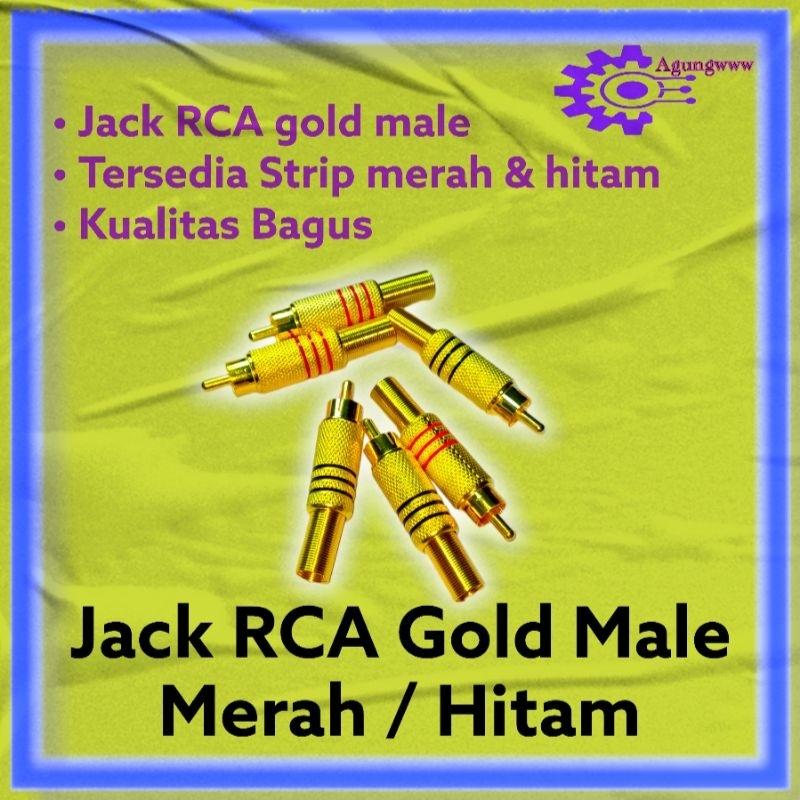 Jack RCA gold emas