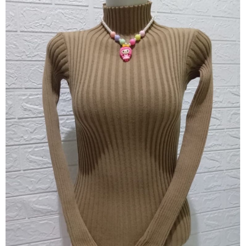 Yansan Switer Rajut / Iner Turtleneck Daisy Rajut Premium