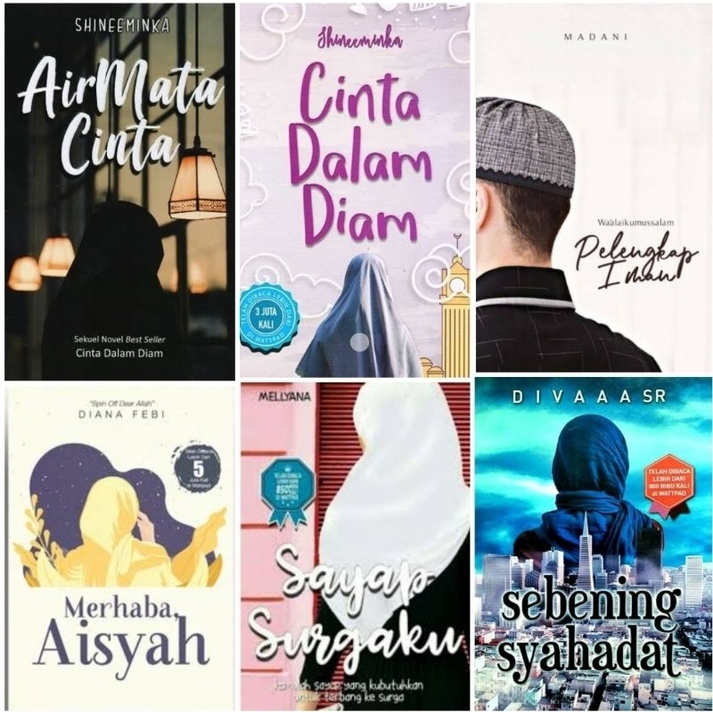 COCONUTBOOKS - AIR MATA CINTA - CINTA DALAM DIAM - MERHABA AISYAH - SAYAP SURGAKU - SEBENING SYAHADA