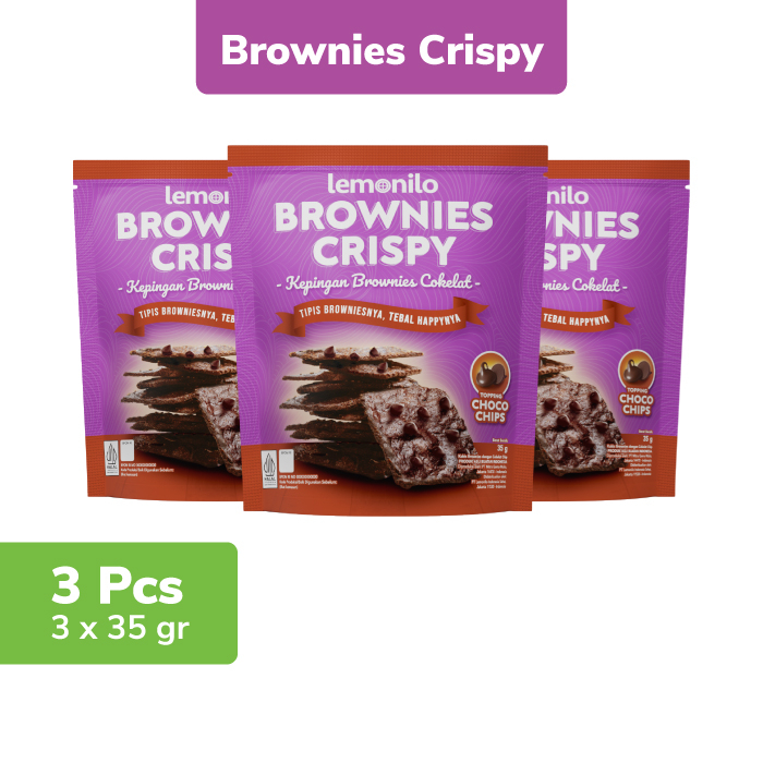 

3 Pcs Lemonilo Brownies Crispy Chocochips 35g