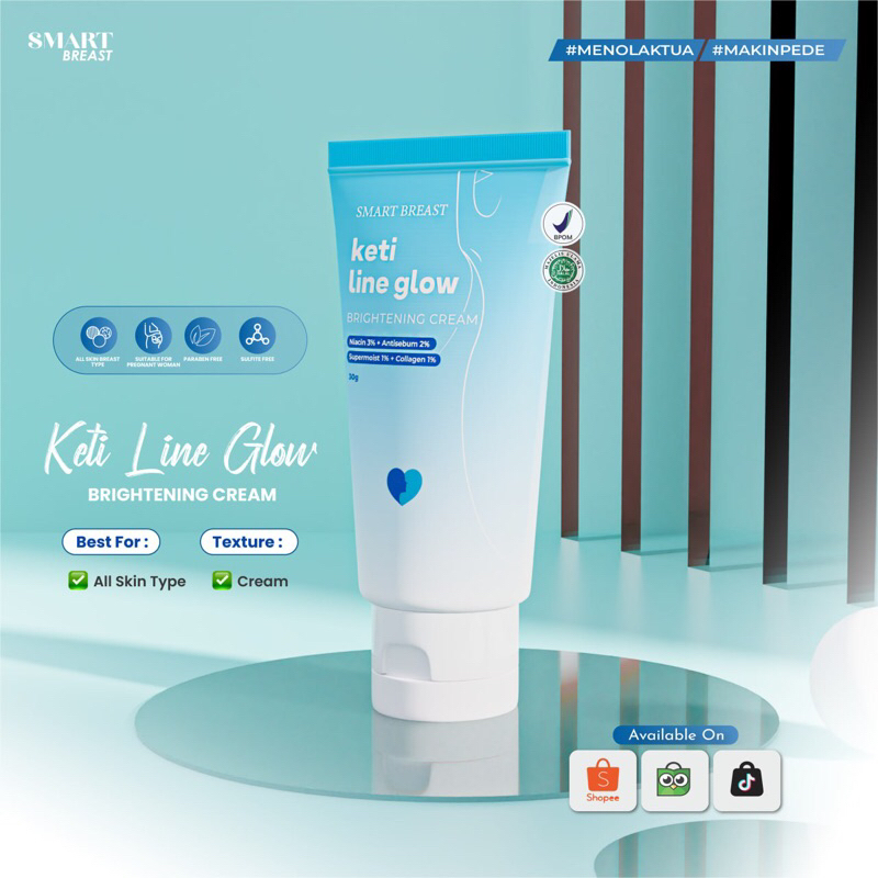 Smart Breast Keti Line Glow Brigtening Cream | Pemutih Ketiak