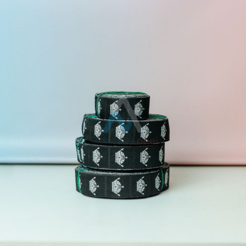 

label woven damask/label woven costom/label woven rajut/label bordir/2x5cm