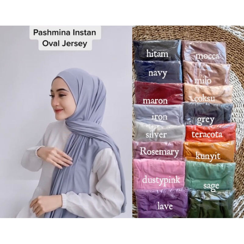 PASHMINA INSTAN OVAL JERSEY