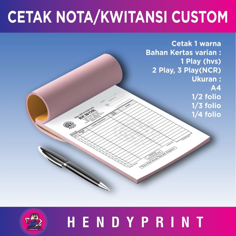 

CETAK NOTA NCR/CETAK KWITANSI/CETAK FAKTUR/CETAK SURAT JALAN