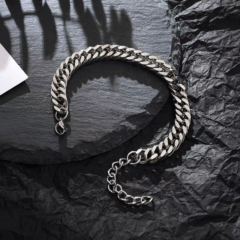 GELANG TITANIUM RANTAI RAPAT MODEL KEREN ANTI KARAT