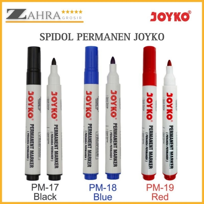 

Spidol Permanen Joyko Original Permanent Marker Round Tip
