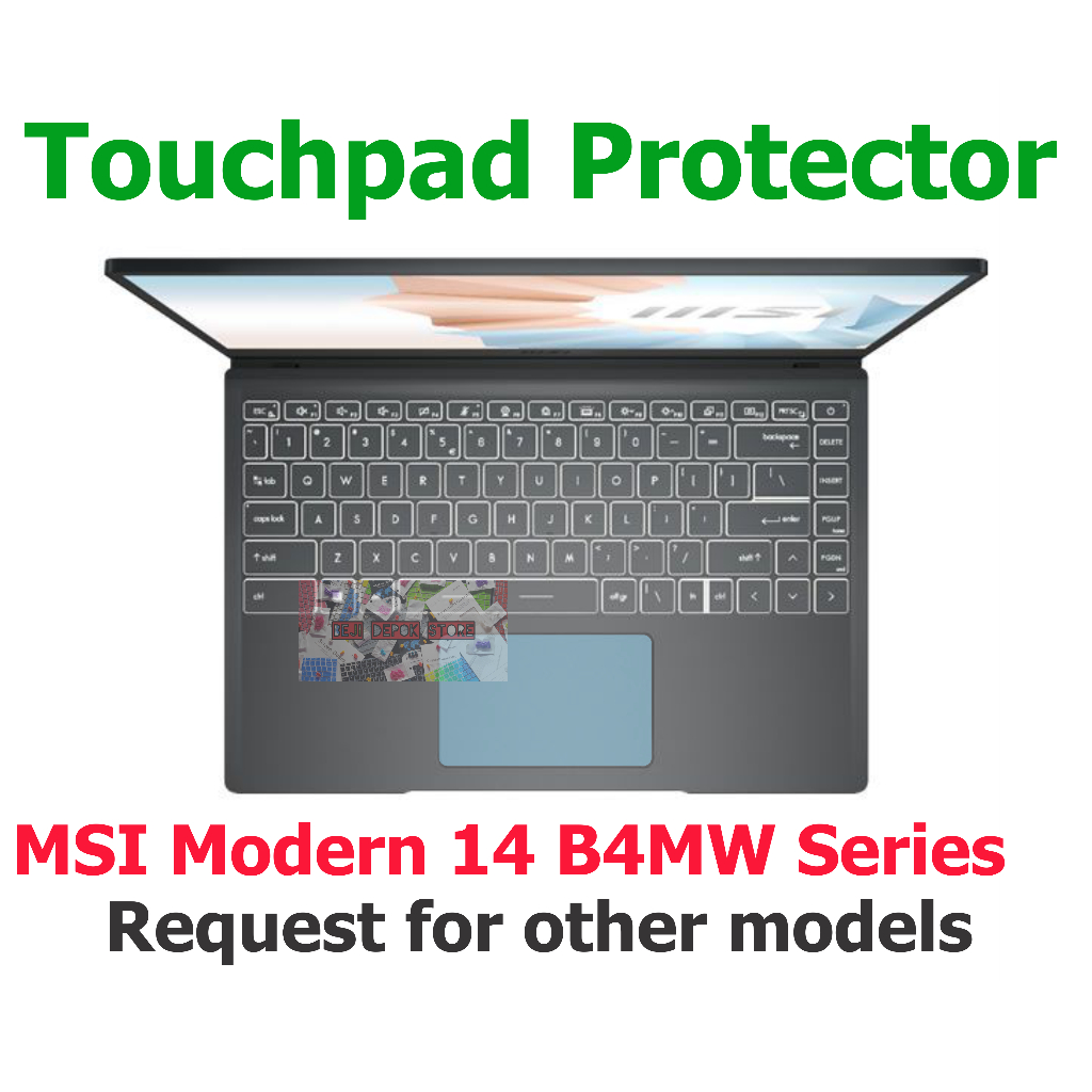 Touchpad Trackpad Protector MSI Modern 14 B4MW Series