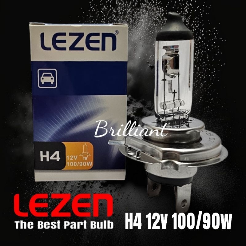 Lampu Mobil Bohlam Halogen - H4 - LEZEN Original - Harga Pcs Satuan