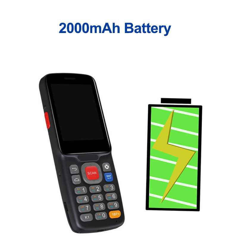 Holyhah Scanner Barcode 2D PDA Wireless 4G Bluetooth WiFi 2000mAh - M52