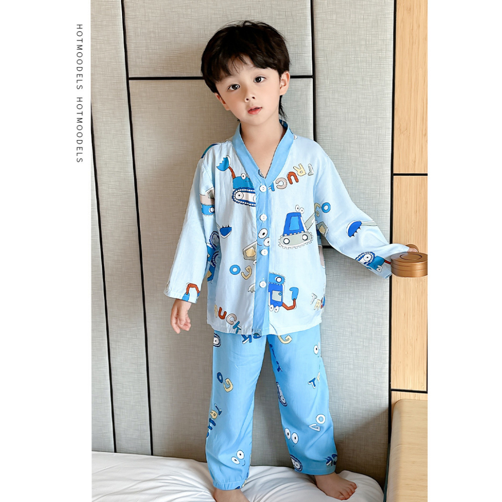 RB FANCY-PIYAMA SETELAN ANAK LAKI-LAKI KATUN RAYON TERMURAH / SETELAH PIYAMA TIDUR ANAK BAHAN ADEM /
