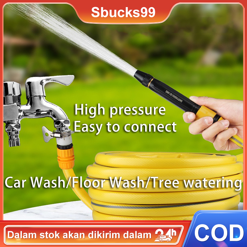 High Pressure Car Wash Water Gun Telescopic Water Hose Tap Water Nozzle Flushing Spray Gun Pressurization