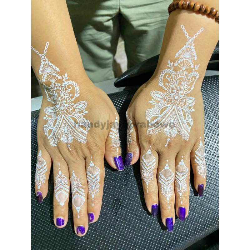 henna instan set 2 tangan tato henna