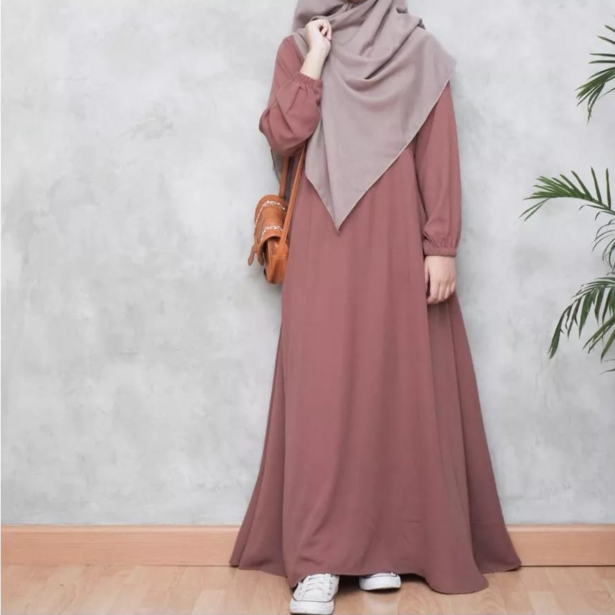 Sylooka Abaya Basic Daily Shakila Menyusui - Dress Abaya Basic Busui Shakila