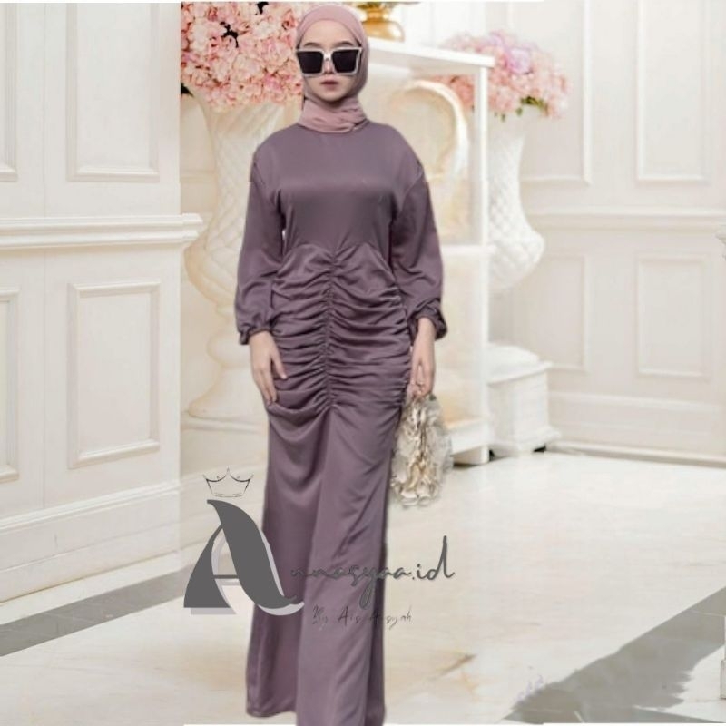 Annasyaa.id Dress Ghiska Dress Couple Ibu Anak Dress Wisuda Dress Lebaran Dress kondangan Dress Pest