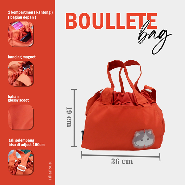 365 BOULETTE BAG HILARIOUS DUMPLING SLING SELEMPANG HANDBAG POLYSTER WATER RESISTANT TAHAN AIR KOREA TRENDY BAG PREMIUM