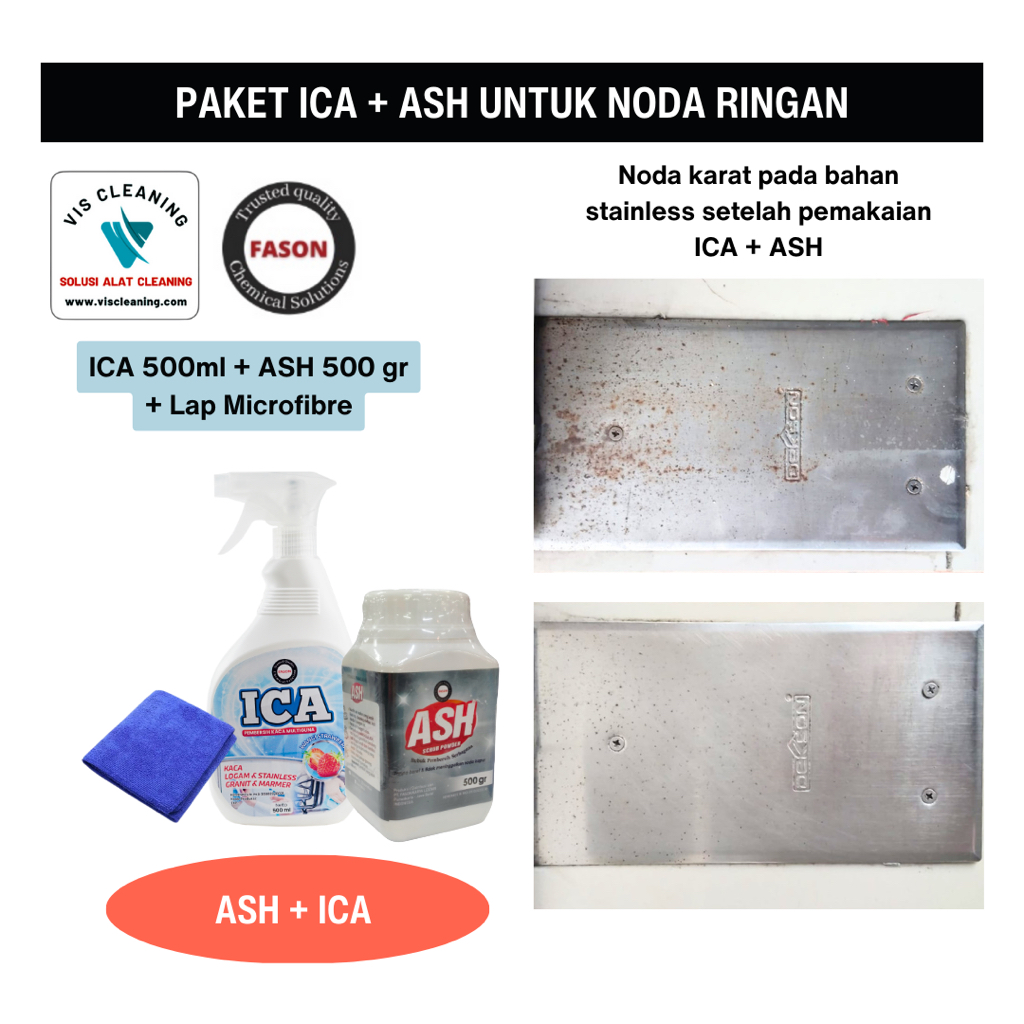 Paket Pembersih Noda Ringan - FASON ASH + ICA