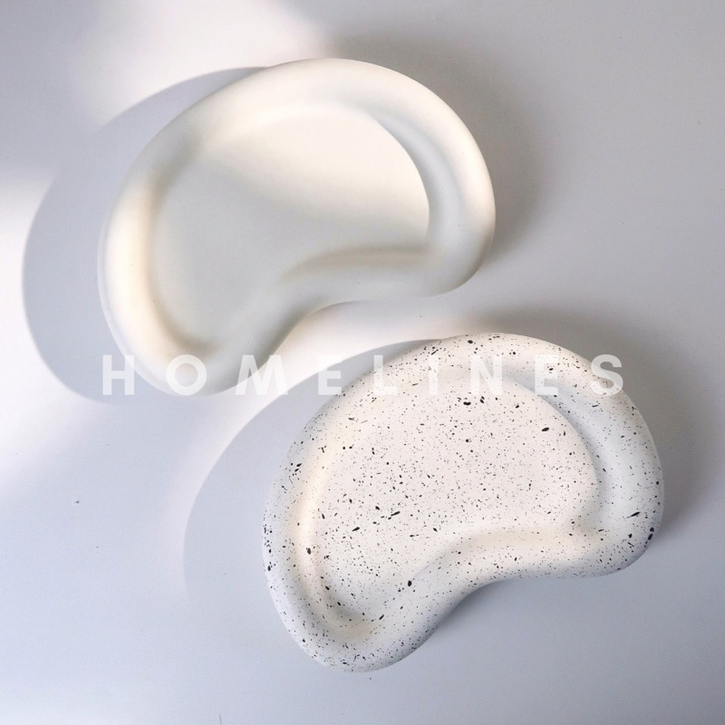 Moon Tray Aesthetic | Baki Properti Foto | Korean Coaster | Nampan Korea- Tatakan Gelas | Home Cafe | Desk Decor | Mini Vase | Vas Nordic | Property Produk