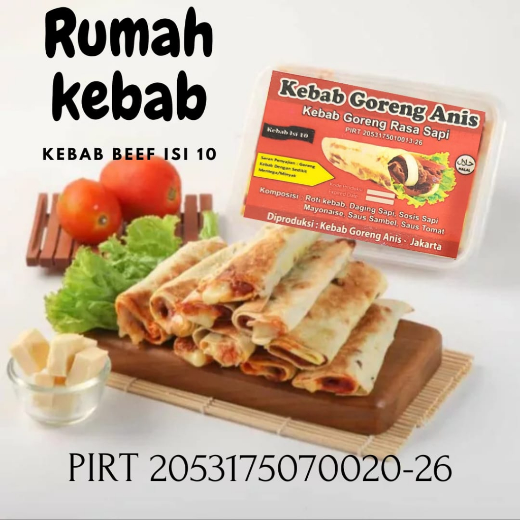 

Kebab Frozen Beef Original Mini isi 10 pcs Halal dan lezat