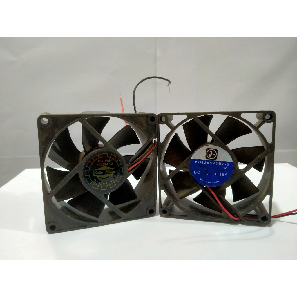 Kipas Murah DC 12V 8x8cm Bulet Dijamin Hidup Bekas Fan Cabut Psu Kipas Fan.Termurah.GROSIR Tersedia.