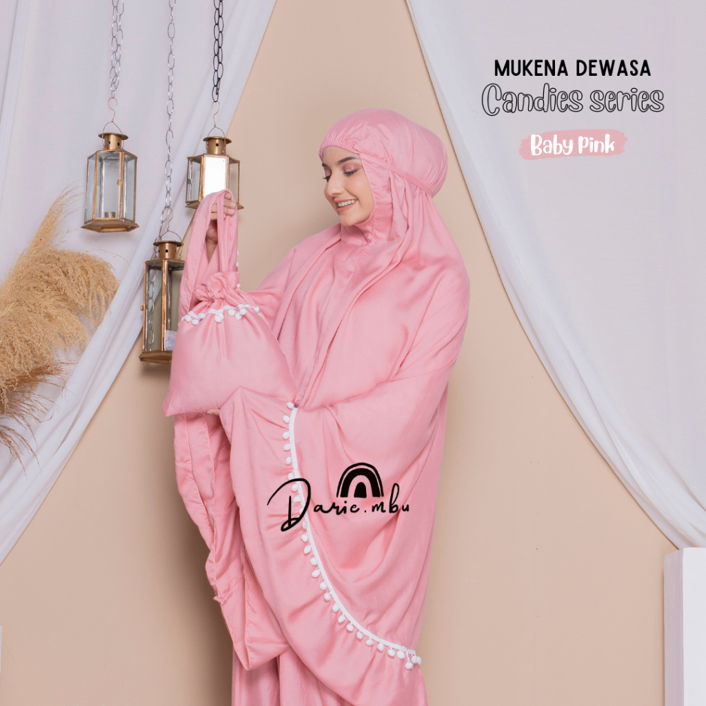 MUKEN TRAVELING A DEWASA RAYON PREMIUM CANDIES SERIES DENGAN RENDA POMPOM