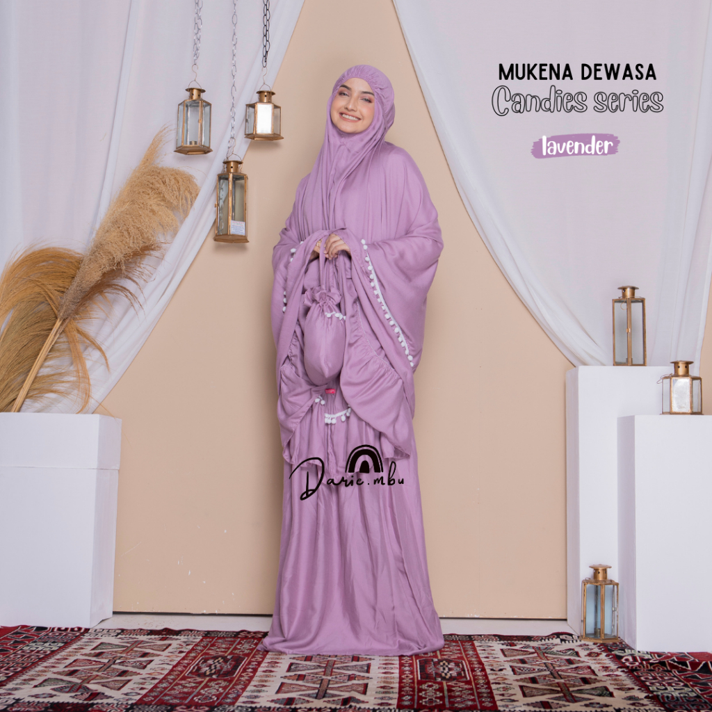 MUKEN TRAVELING A DEWASA RAYON PREMIUM CANDIES SERIES DENGAN RENDA POMPOM