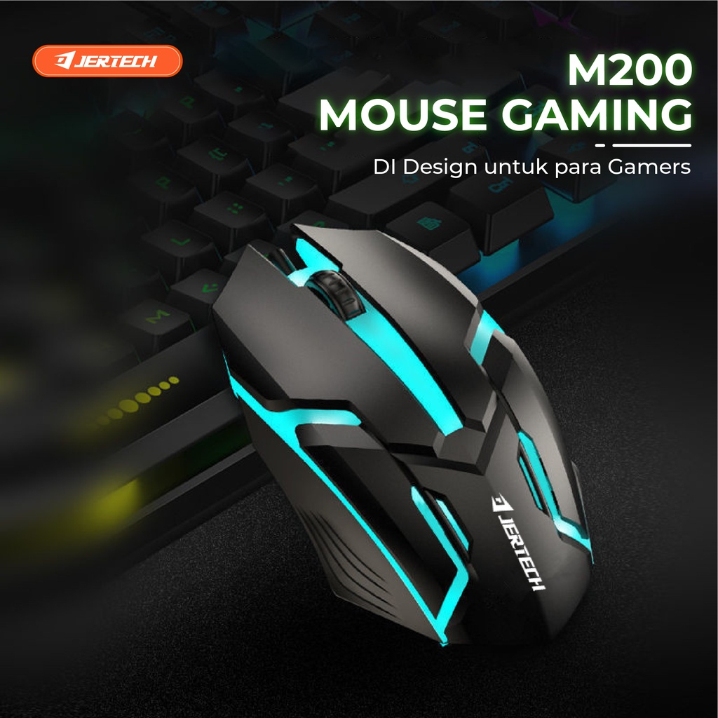 Mouse Gaming M200 1200 DPI dengan RGB Light - XOBOX