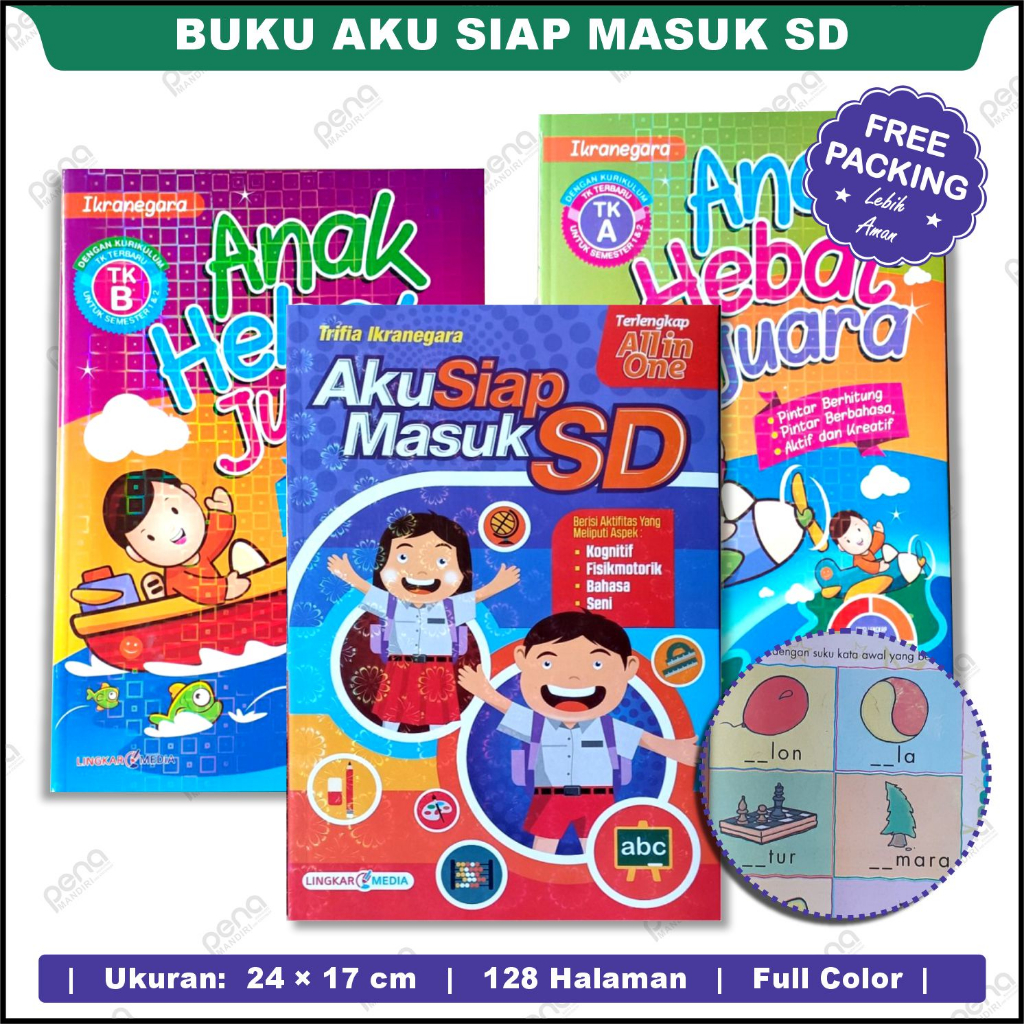 Buku Anak TK - Anak Hebat Juara Untuk TK A dan B Aku Siap Masuk SD