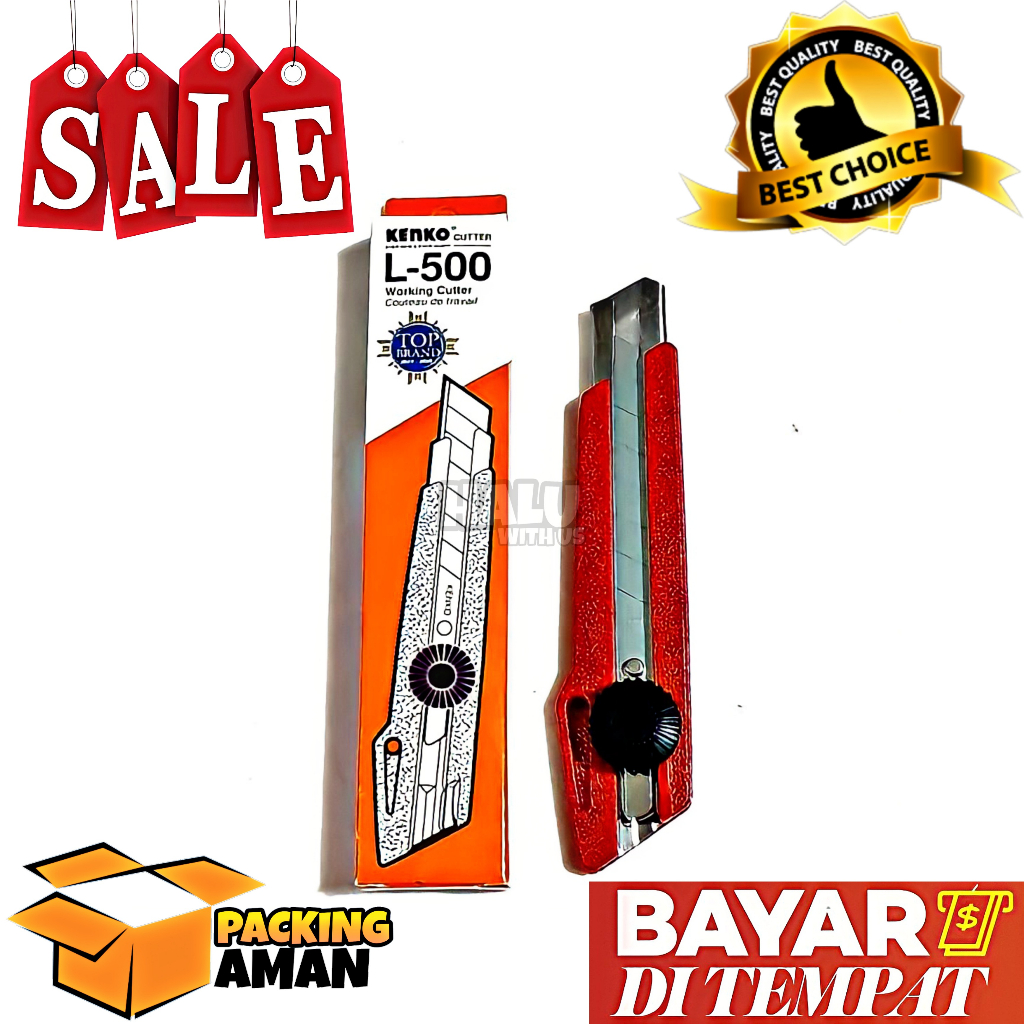 

(BISA COD) PROMO 1 PCS CUTTER BESAR KENKO L-500 / PISAU BESAR KENKO ORIGINAL