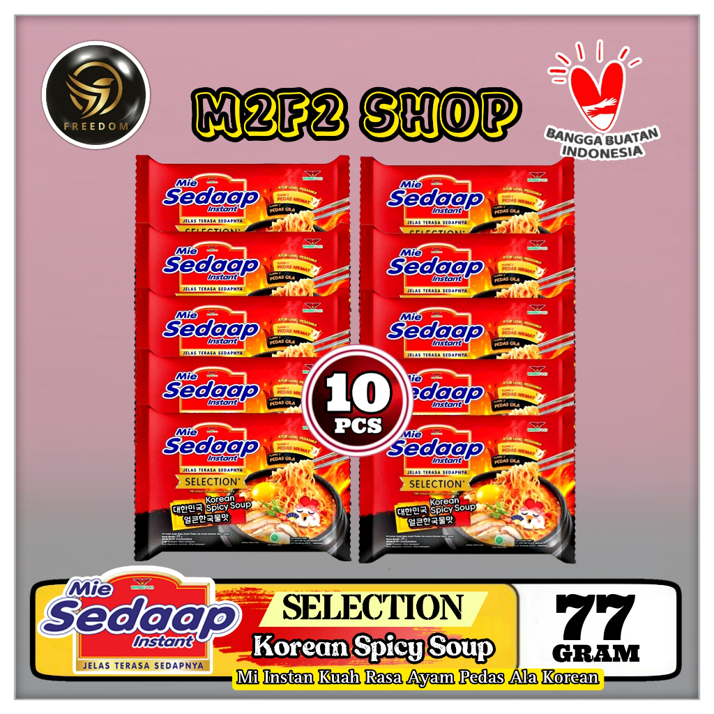 

Mie Sedaap Instant Kuah Korean Spicy Chicken Soup | Bag - 77 gr (Kemasan 10 Pcs)