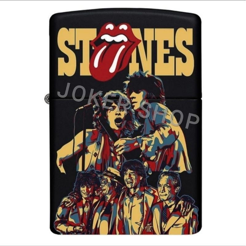 Korek api Zippo Matte Black UV print Motif ROLLING STONES PERSONIL