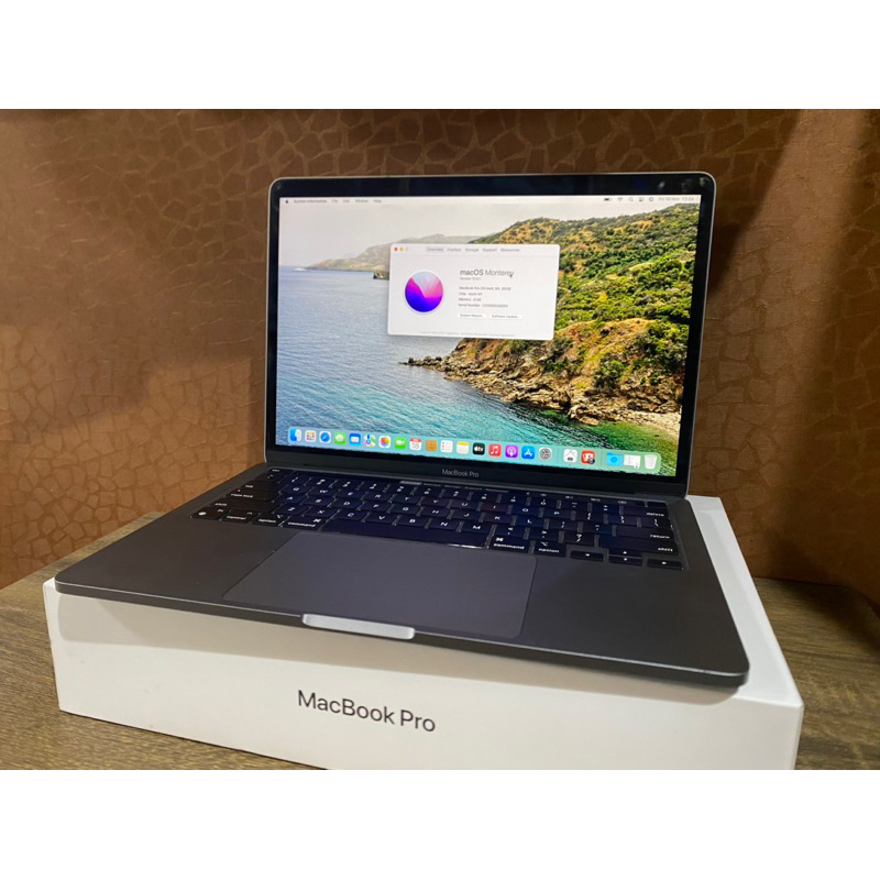 Macbook Pro 13 inch 2020 M1 8Gb 256Gb Fullset Ex Garansi iBox