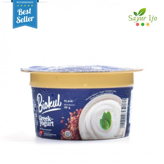 

Biokul Greek Yogurt Plain 80 ML Susu Olahan Rasa Original