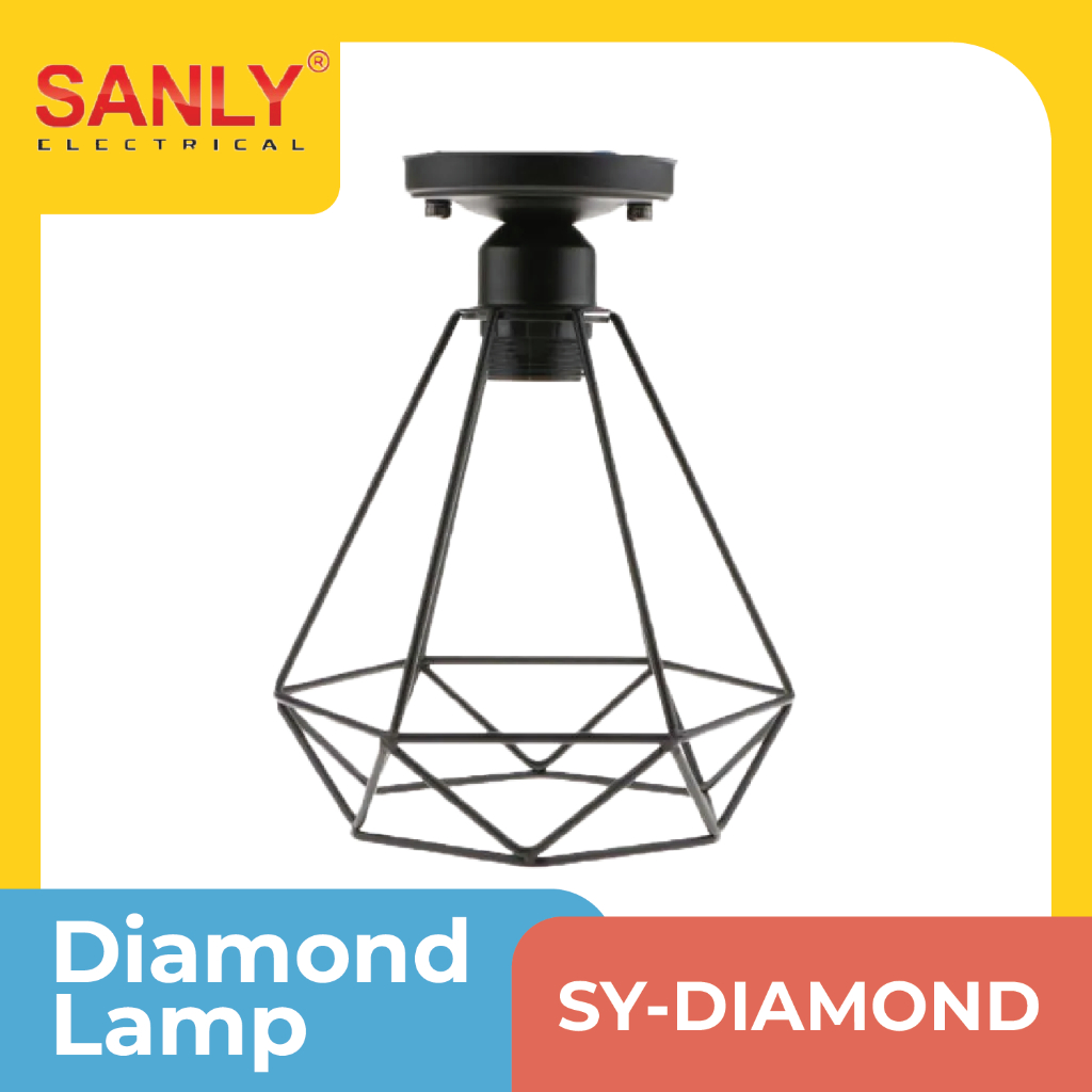 Lampu gantung Hias minimalis Model Vintage Diamond