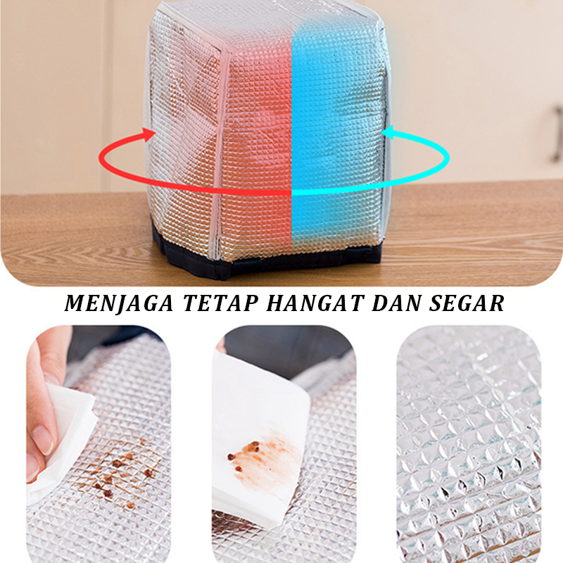 Tas Makan Siang/Tas Pendingin Makan Siang Multifungsi Yang Diimpor Aluminium Foil Tas Insulasi Makanan/Lunch Bag