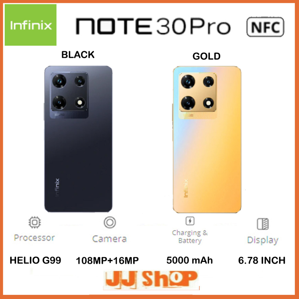 INFINIX NOTE 30 PRO NFC - NOTE 30 NFC 8/256 GB RAM/ROM [8GB+256GB] GARANSI RESMI