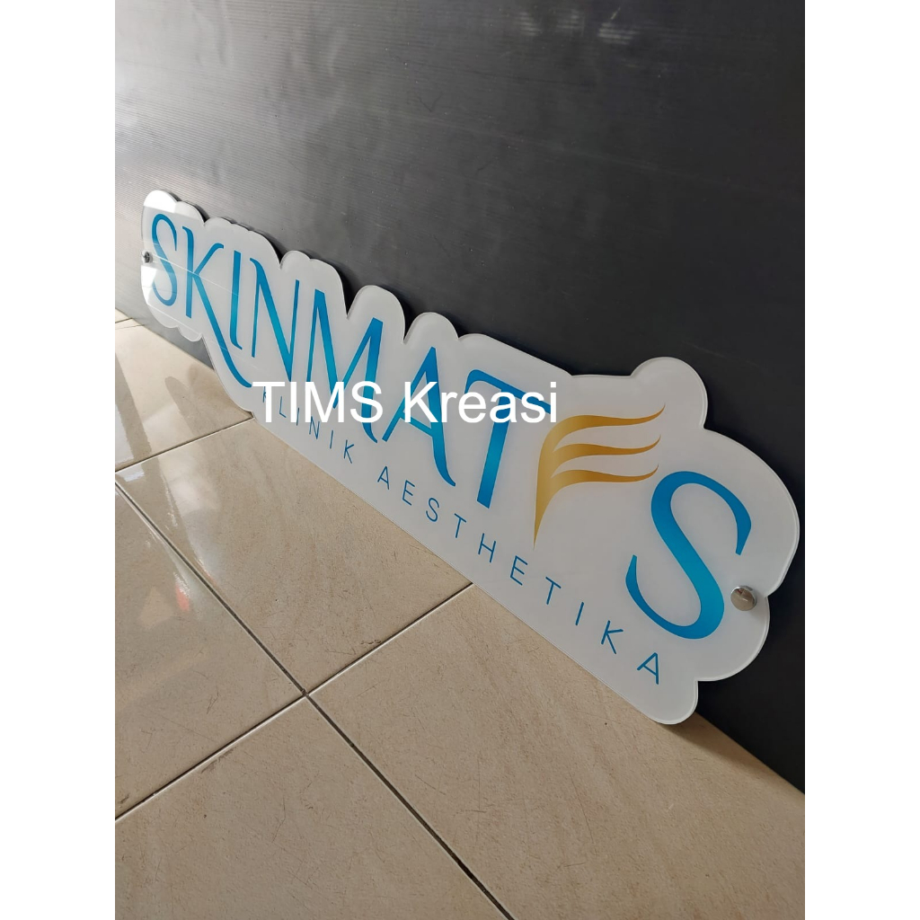 Plang PT | Plang Akrilik | Papan Nama Akrilik | Plang Usaha | Signage + Printing Sticker Mirror | Ak