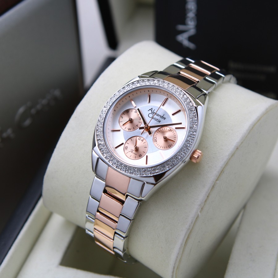 JAM TANGAN WANITA ALEXANDRE CHRISTIE AC 2A36 / AC2A36 RANTAI ORIGINAL GARANSI 1 TAHUN