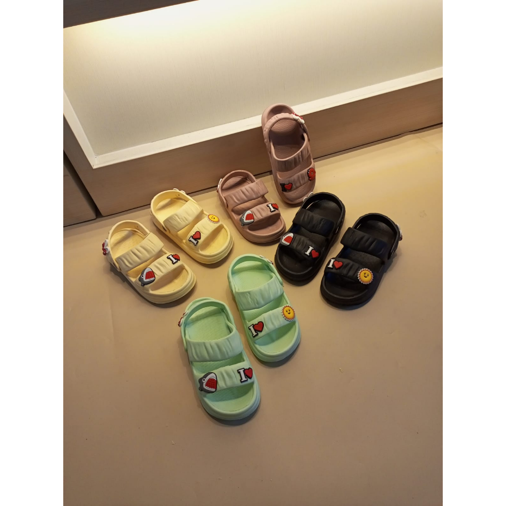 Sandal Selop Anak Ban 2 Kerut Pita Cantik