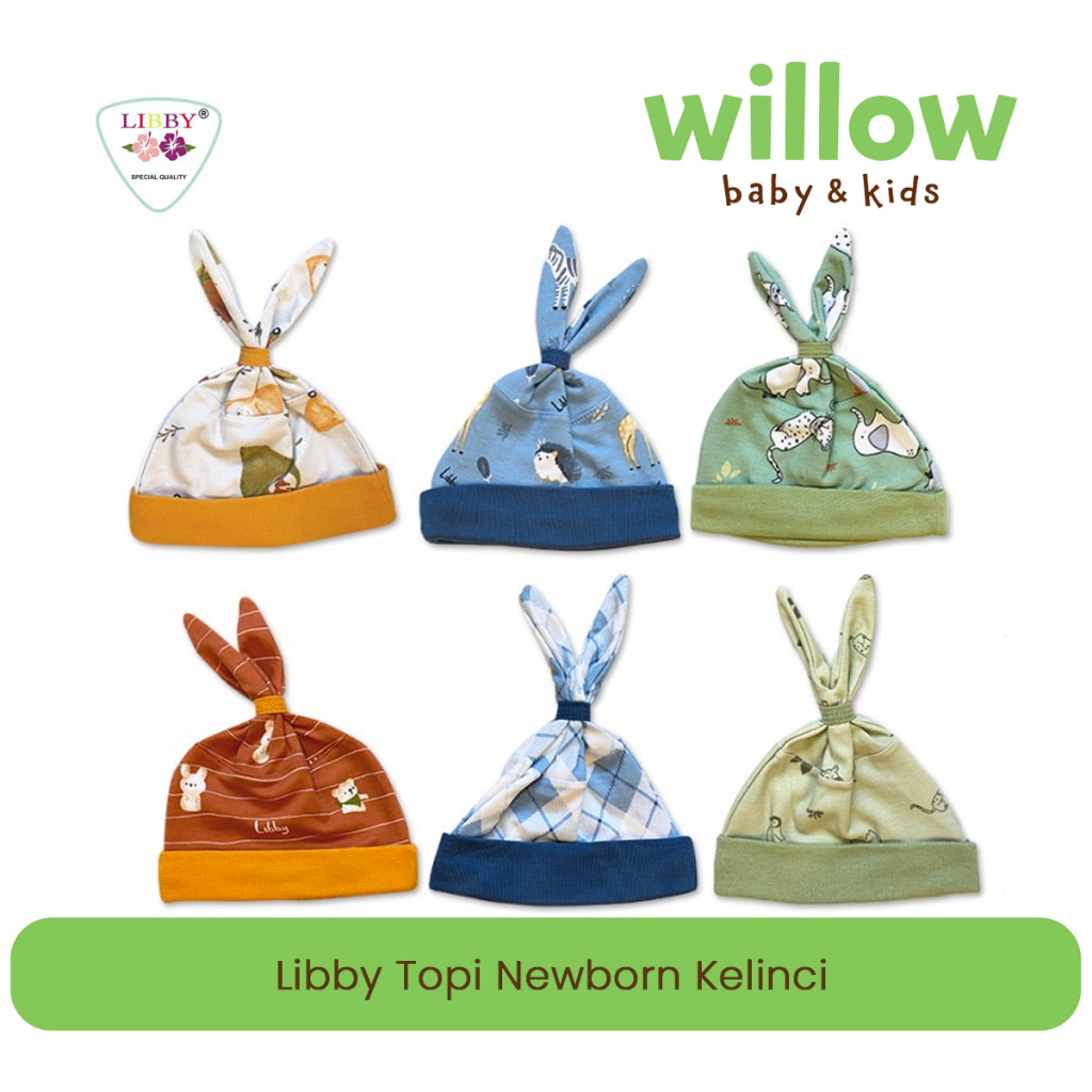 Aksesoris Topi Bayi - Libby Topi New Born Kelinci Terrace Story Series